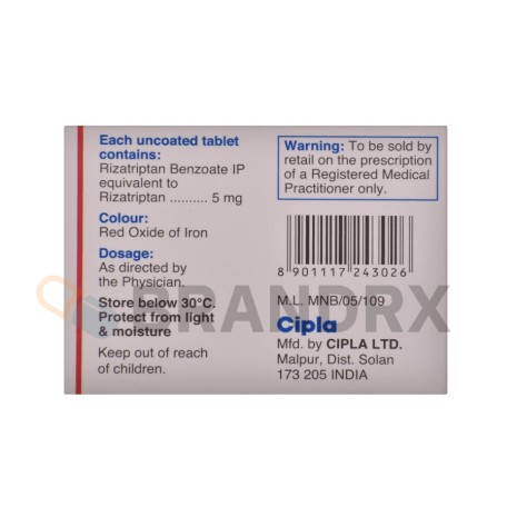 Rizact 5 mg Cipla