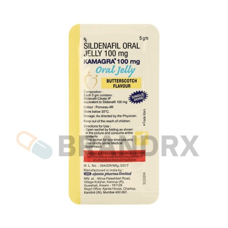 Kamagra Oral Jelly Flavoured 100 mg Ajanta Pharma